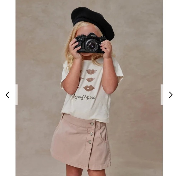 Rylee + Cru Asymmetrical Skort l Rose 4-5 - Picture 13 of 13